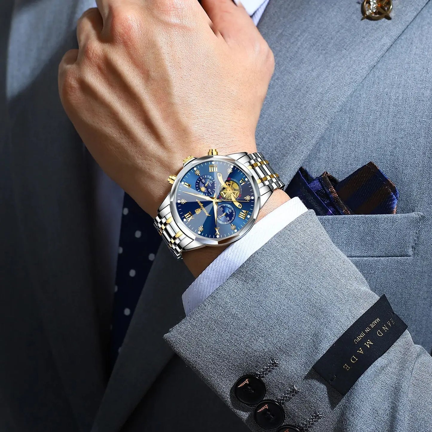 POEDAGAR Luxury Men Watch