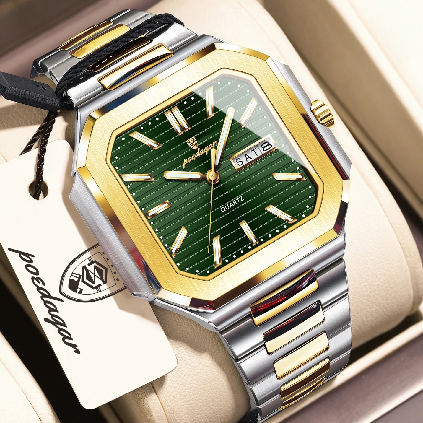 Poedagar Square Dial Unisex