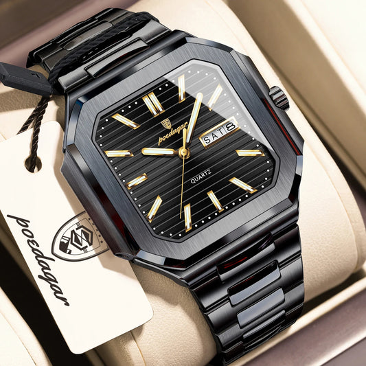 Poedagar Square Dial Unisex