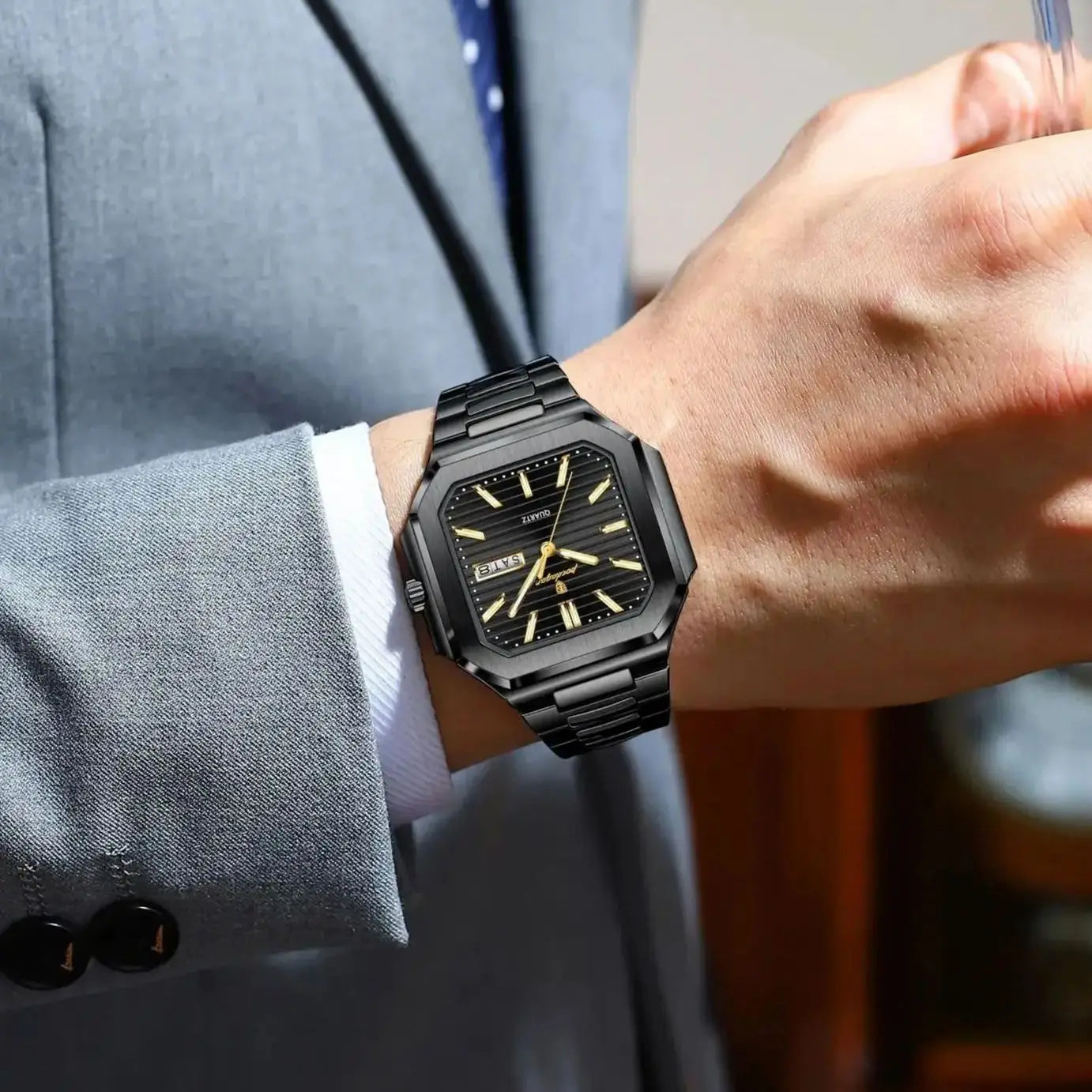 Poedagar Square Dial Unisex